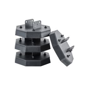 RV Leveling Pads 5000 lbs 4 Pcs Rubber Trailer Jack Pads Scissor Jack Feet