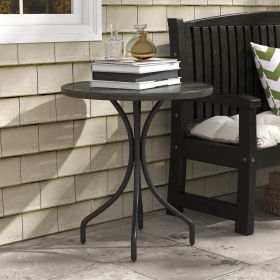 26" Round Patio Table (Option: Gray-710x140x750 mm)